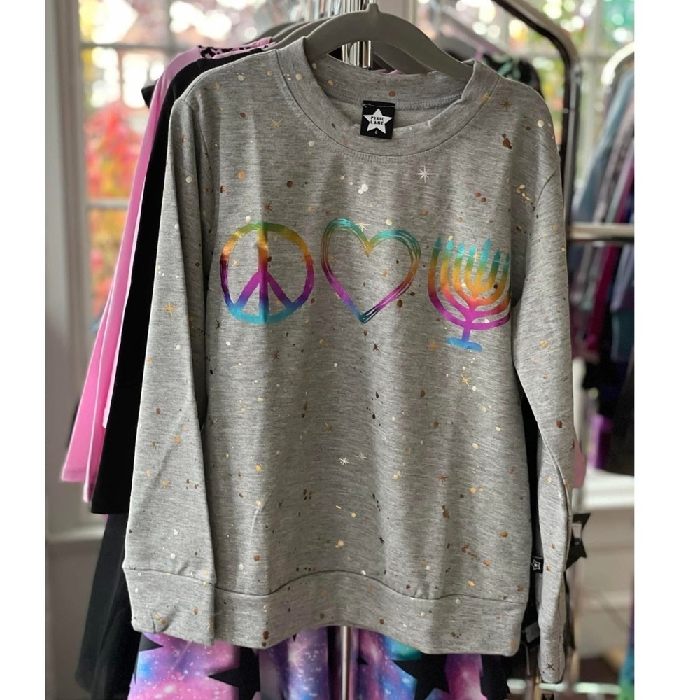 NWT Pixie Lane Hanukkah Sweatshirt - Picture 4 of 7